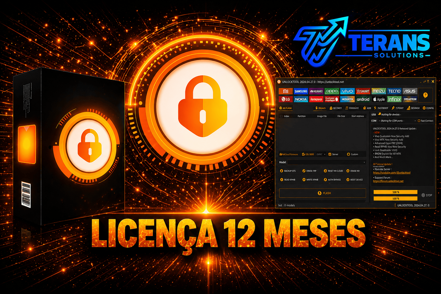 UnlockTool 12 months License Activate/Renew (Direct Source SuperFast) Api 24x7